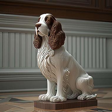 3D model English Springer Spaniel dog (STL)